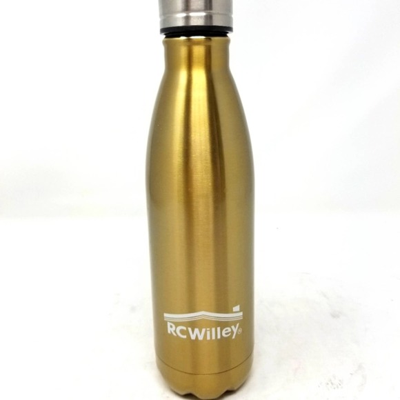 Gold Stainless Insulated Water Bottle - Picture 1 of 6